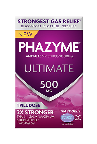 About Phazyme Gas Heartburn Relief Chews